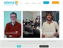 Tablet Screenshot of adama.org.es